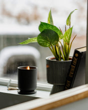 Load image into Gallery viewer, CHARCOAL BLACK Ceramic & Candle Set