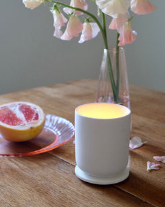 CLASSIC WHITE Ceramic & Candle Set