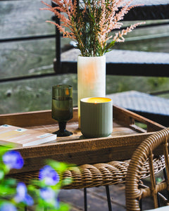 RETRO SAGE Ceramic & Candle Set
