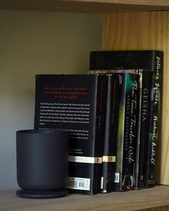CHARCOAL BLACK Ceramic & Candle Set