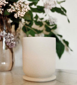 CLASSIC WHITE Ceramic & Candle Set